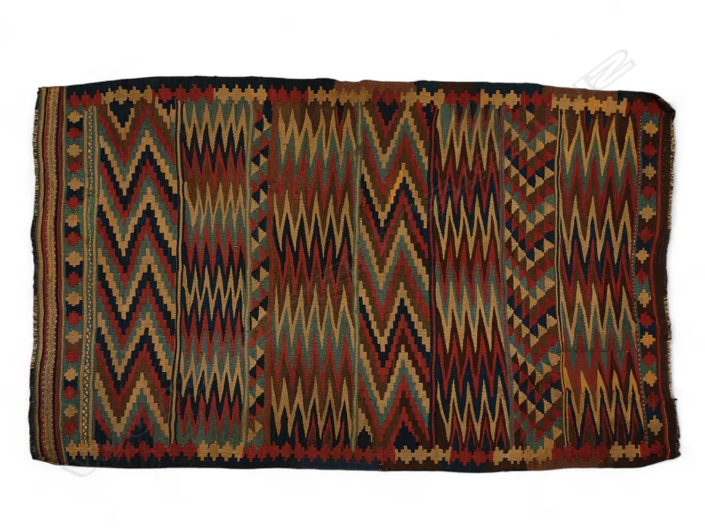 Caucasian Kurdish/Anatolia wool flat-weave rug, Image 1++